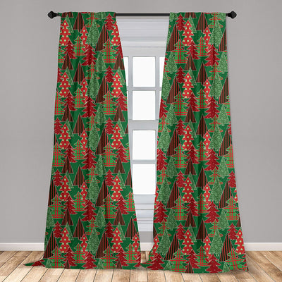 Exotic Inspired Pattern Decorative Window Rod Pocket Curtains | Any Linen