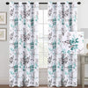 Floral Darkening Thermal Insulated Light Blocking Blackout Curtains - AnyLinen