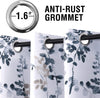 Floral Darkening Thermal Insulated Light Blocking Blackout Curtains - AnyLinen
