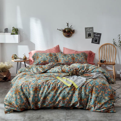 Flower Duvet Cover Bedding Set - AnyLinen