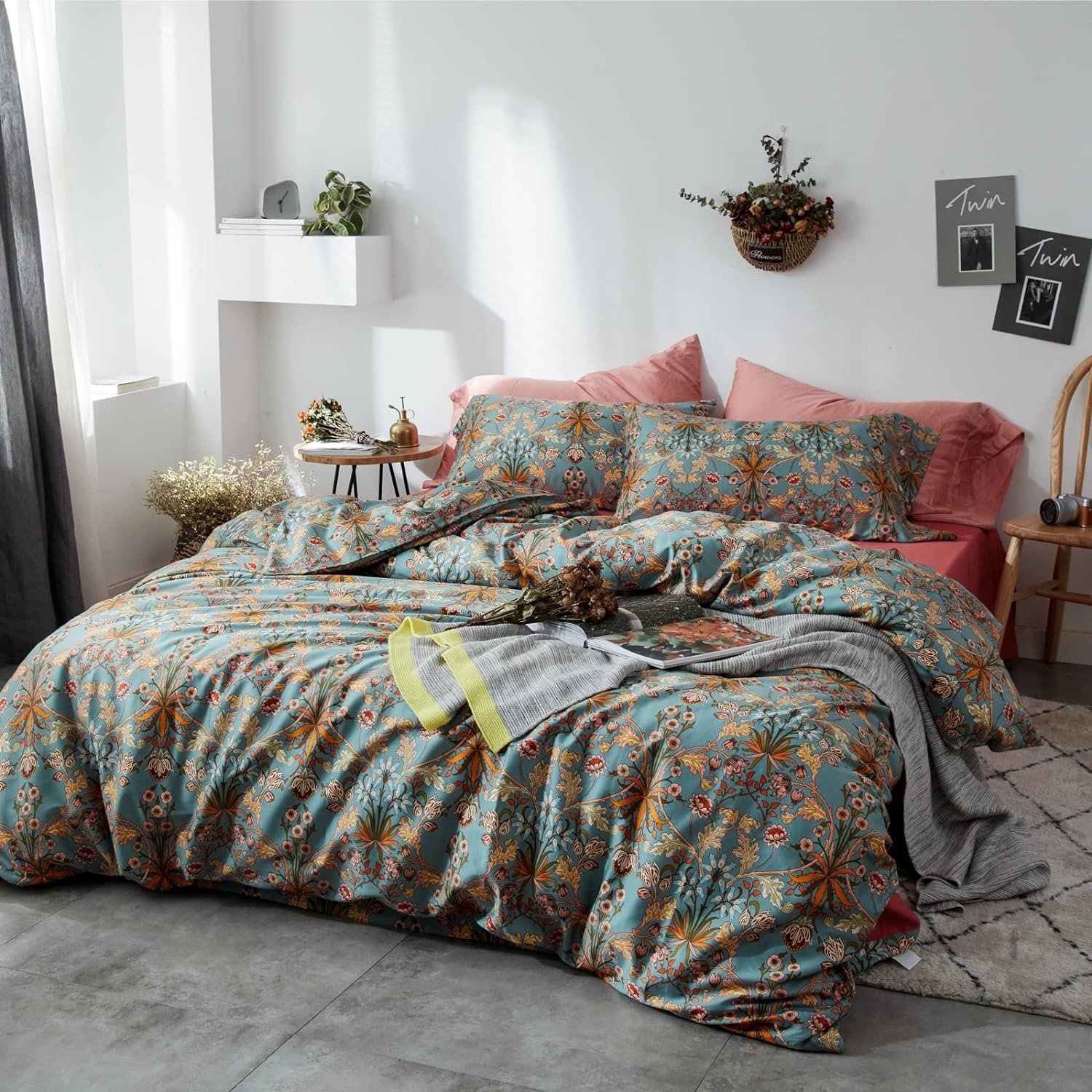 Flower Duvet Cover Bedding Set - AnyLinen