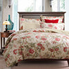 Garden Style 3 pcs Cotton Reversible Soft Durable Comforter Cover Set | AnyLinen