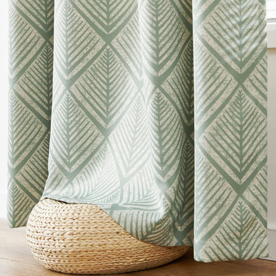 Geometric Pattern Design Darkening Thermal Insulated Blackout Curtains - AnyLinen