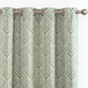 Geometric Pattern Design Darkening Thermal Insulated Blackout Curtains - AnyLinen