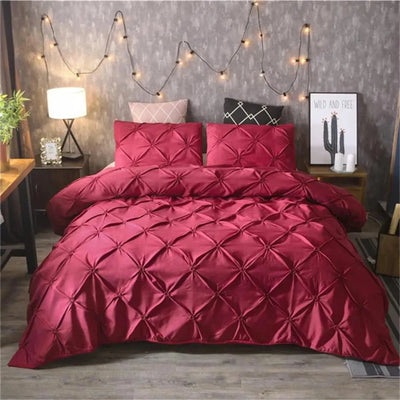 Luxury Pinch Pleat Brief 3 pcs Duvet Cover Set - Anna's Linens Store