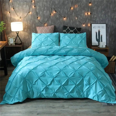 Luxury Pinch Pleat Brief 3 pcs Duvet Cover Set - Anna's Linens Store