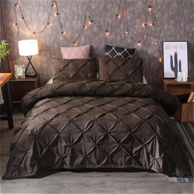Luxury Pinch Pleat Brief 3 pcs Duvet Cover Set - Anna's Linens Store