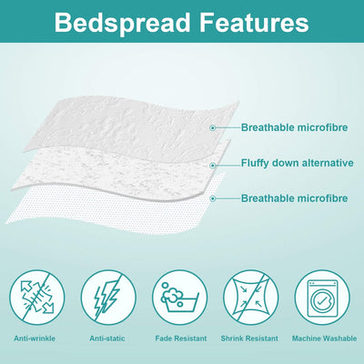 Lightweight Bed Decor Coverlet Set - AnyLinen