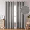 Linen Curtains Thick Semi Sheer Drapes Light Filtering Privacy Window Set of 2 Panels - AnyLinen