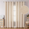 Linen Curtains Thick Semi Sheer Drapes Light Filtering Privacy Window Set of 2 Panels - AnyLinen