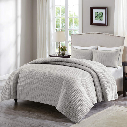 Luxury Double Sided Stitching Design Quilt Set All Season Lightweight Coverlet Bedspread - AnyLinen