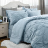 Luxury Duvet Cover Pinch Pleat Brief Bedding 7-Pieces Set - AnyLinen