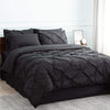 Luxury Duvet Cover Pinch Pleat Brief Bedding 7-Pieces Set