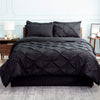 Luxury Duvet Cover Pinch Pleat Brief Bedding 7-Pieces Set
