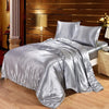 Luxury Satin Silk Duvet Cover Bed Sheets