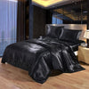 Luxury Satin Silk Duvet Cover Bed Sheets