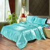 Luxury Satin Silk Duvet Cover Bed Sheets