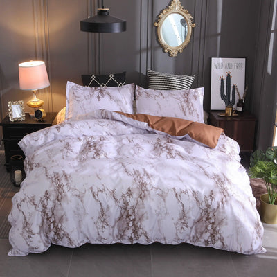 Marble Duvet Bedding Set - AnyLinen