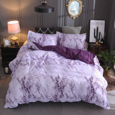 Marble Duvet Bedding Set - AnyLinen