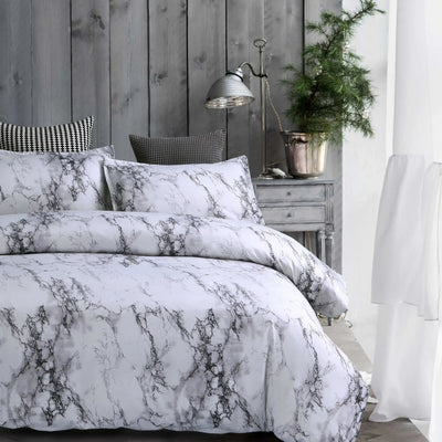 Marble Duvet Bedding Set - AnyLinen