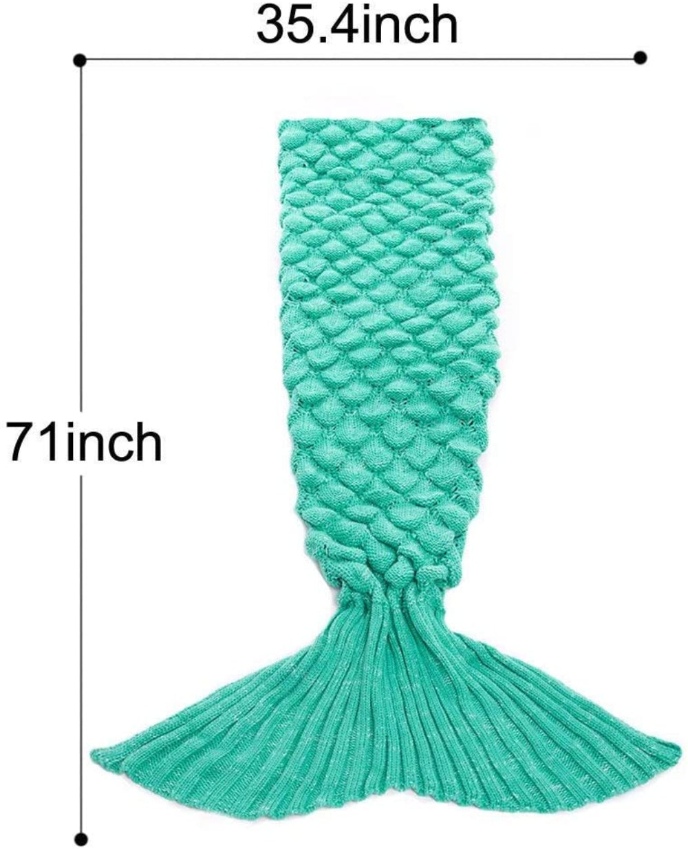 Mermaid Tail Blanket Hand Crochet Snuggle All Seasons Sleeping Blanket