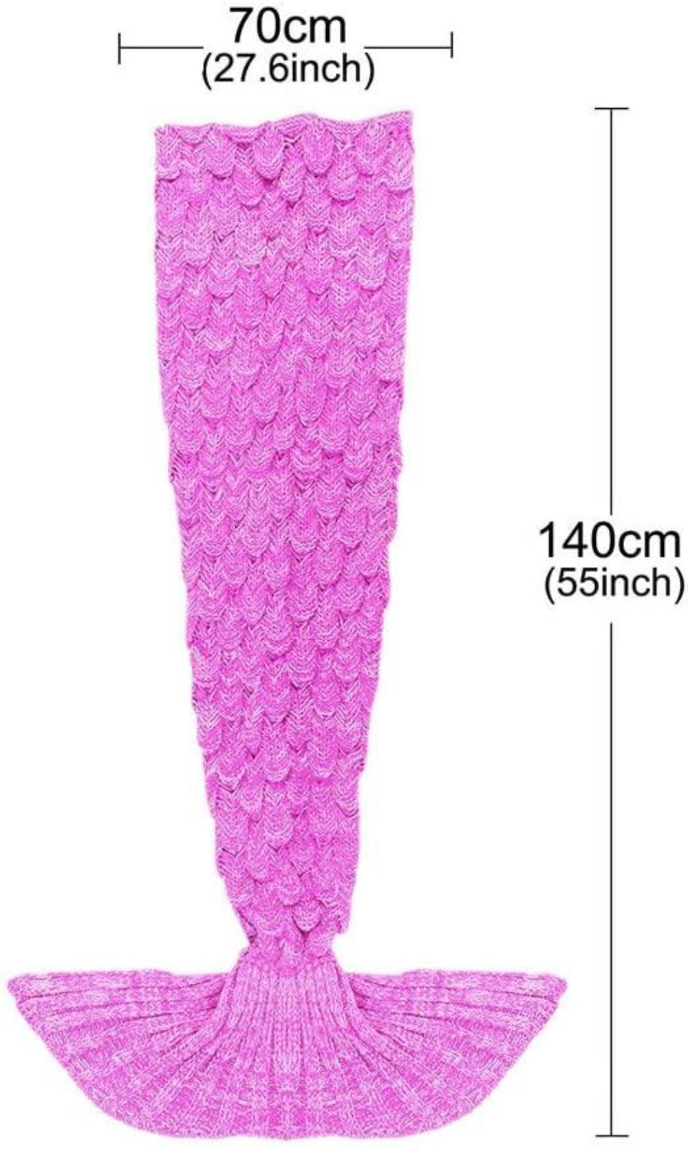 Mermaid Tail Blanket Hand Crochet Snuggle All Seasons Sleeping Blanket