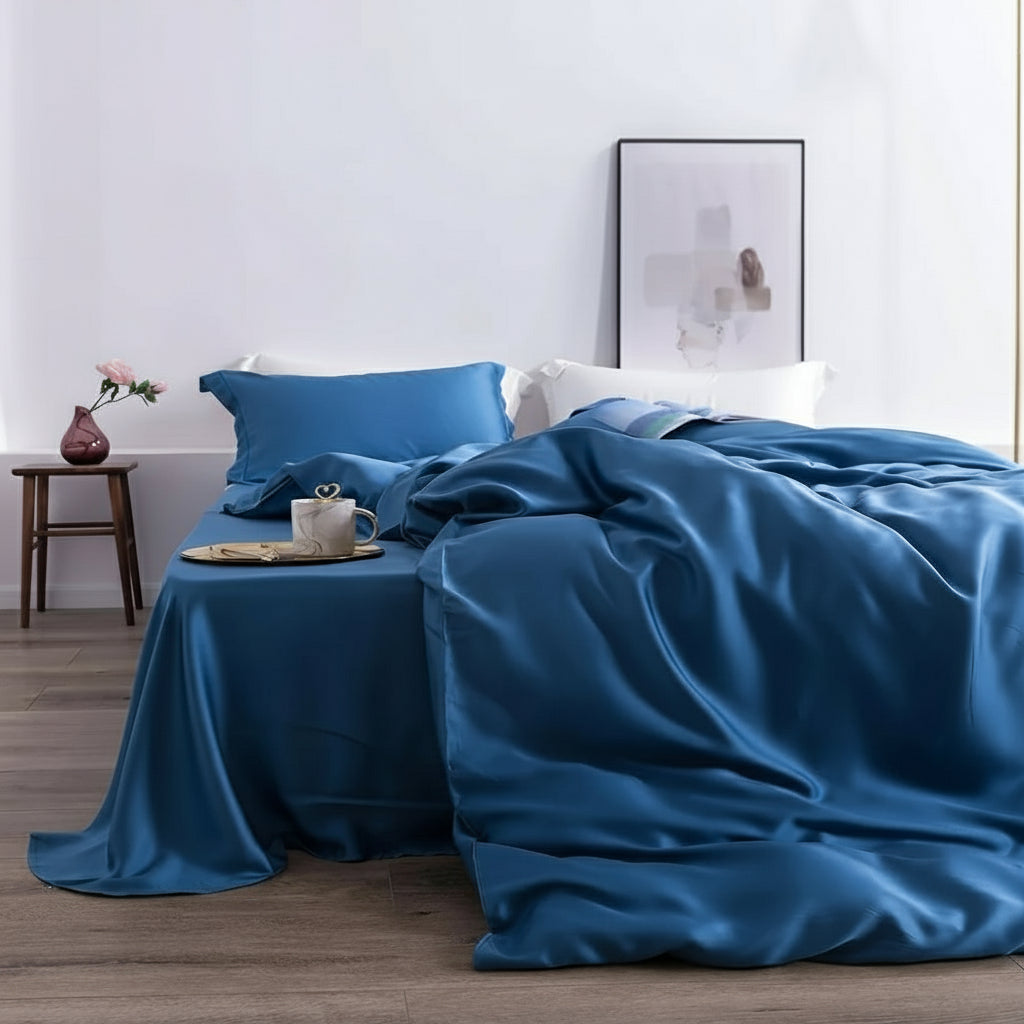 25 Momme Nature Mulberry Silk Top Grade Healthy Beauty Duvet Cover Set