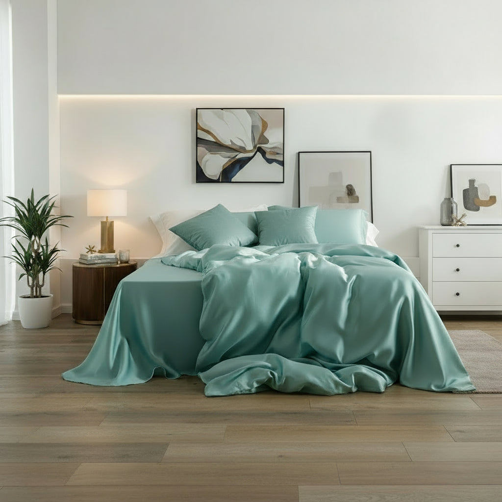 25 Momme Nature Mulberry Silk Top Grade Healthy Beauty Duvet Cover Set