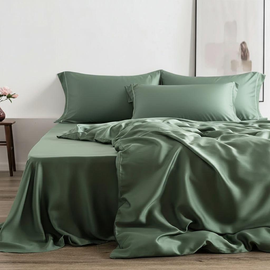 25 Momme Nature Mulberry Silk Top Grade Healthy Beauty Duvet Cover Set