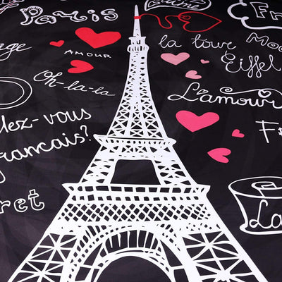 Paris Theme Bedding Comforter Cover 3 Pieces Duvet Cover Set | AnyLinen