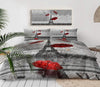 Paris Theme Bedding Comforter Cover 3 Pieces Duvet Cover Set | AnyLinen