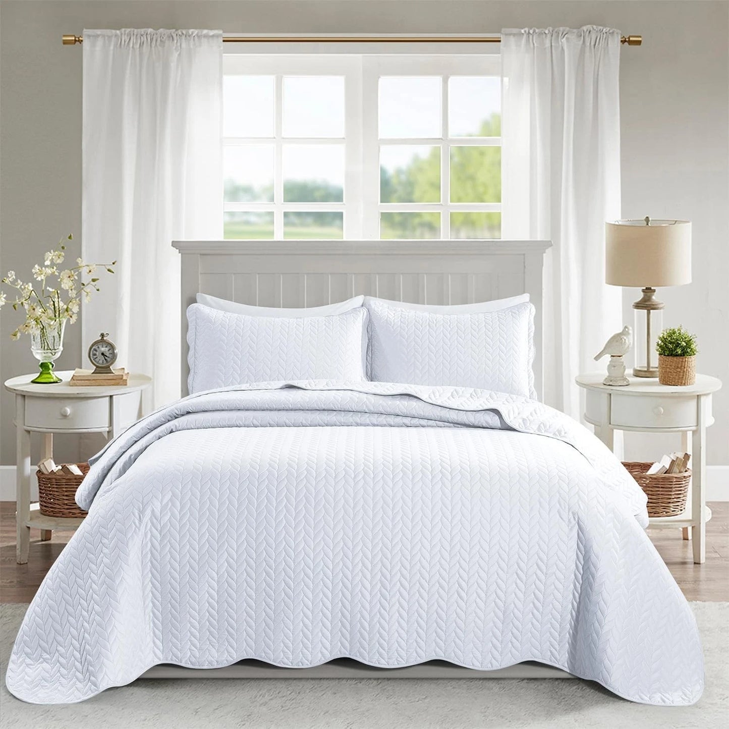 Luxury Quilted Coverlet Bedspread | Anna's Linens