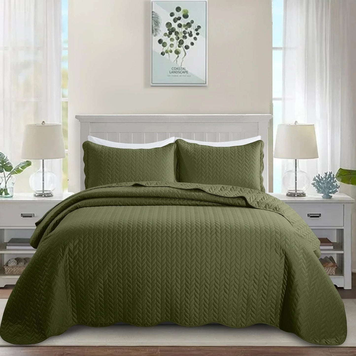 Luxury Quilted Coverlet Bedspread | Anna's Linens