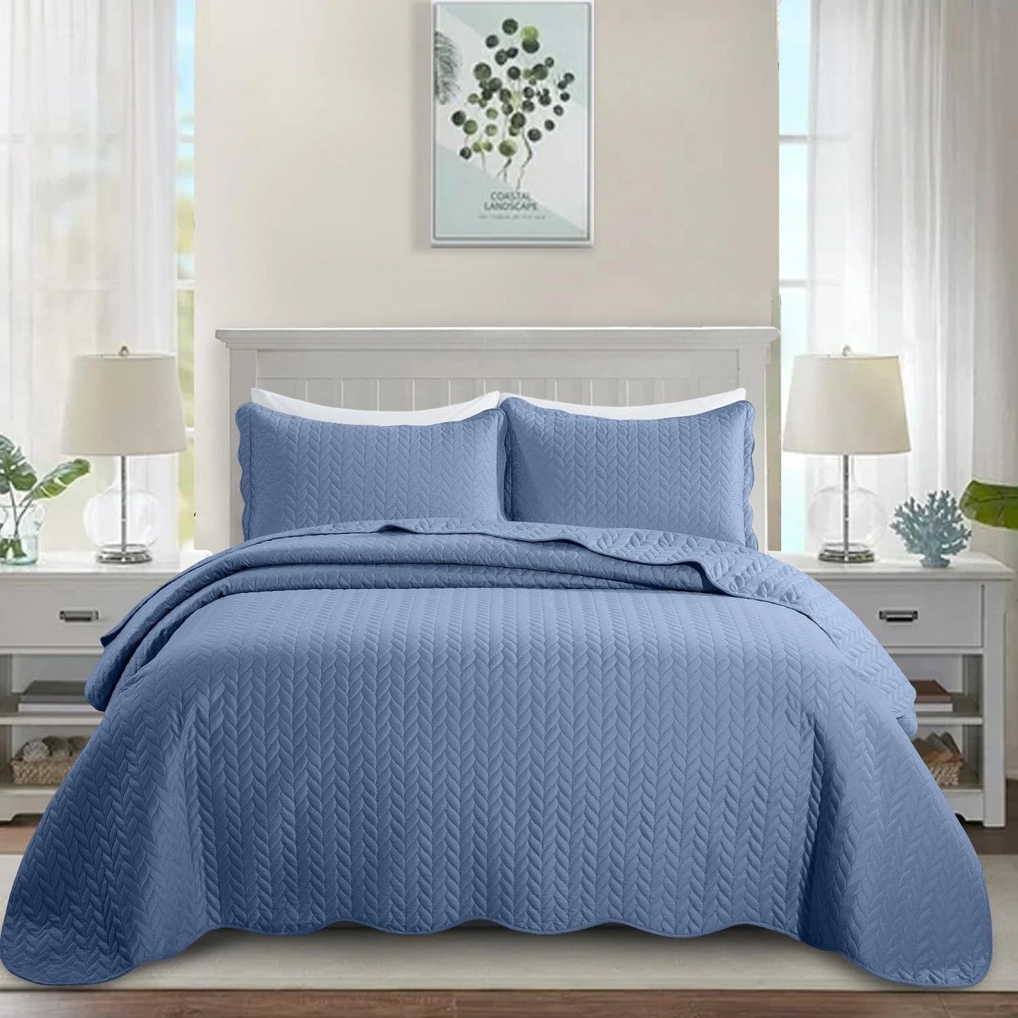 Luxury Quilted Coverlet Bedspread | Anna's Linens