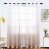 Semi Sheer Soft Linen Curtains Voile Grommet Set of 2 | Any Linen