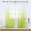 Semi Sheer Soft Linen Curtains Voile Grommet Set of 2 | Any Linen