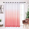 Semi Sheer Soft Linen Curtains Voile Grommet Set of 2 - AnyLinen