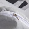 Soft Breathable Washed Microfiber Zipper Closure Duvet Cover Set