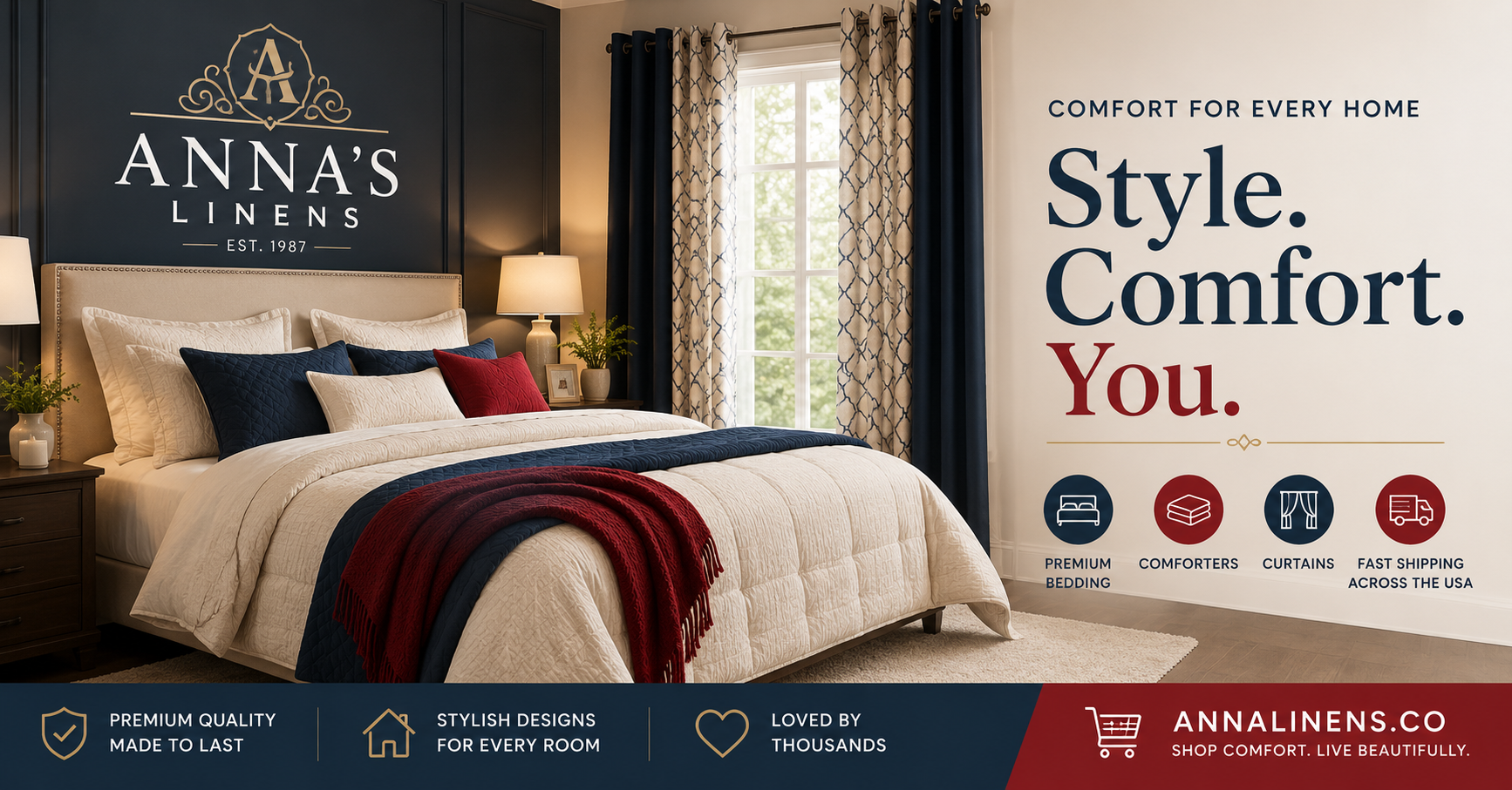 Sports, Luxury & Kids Bedding, Comforters & Curtains | Anna Linens ...