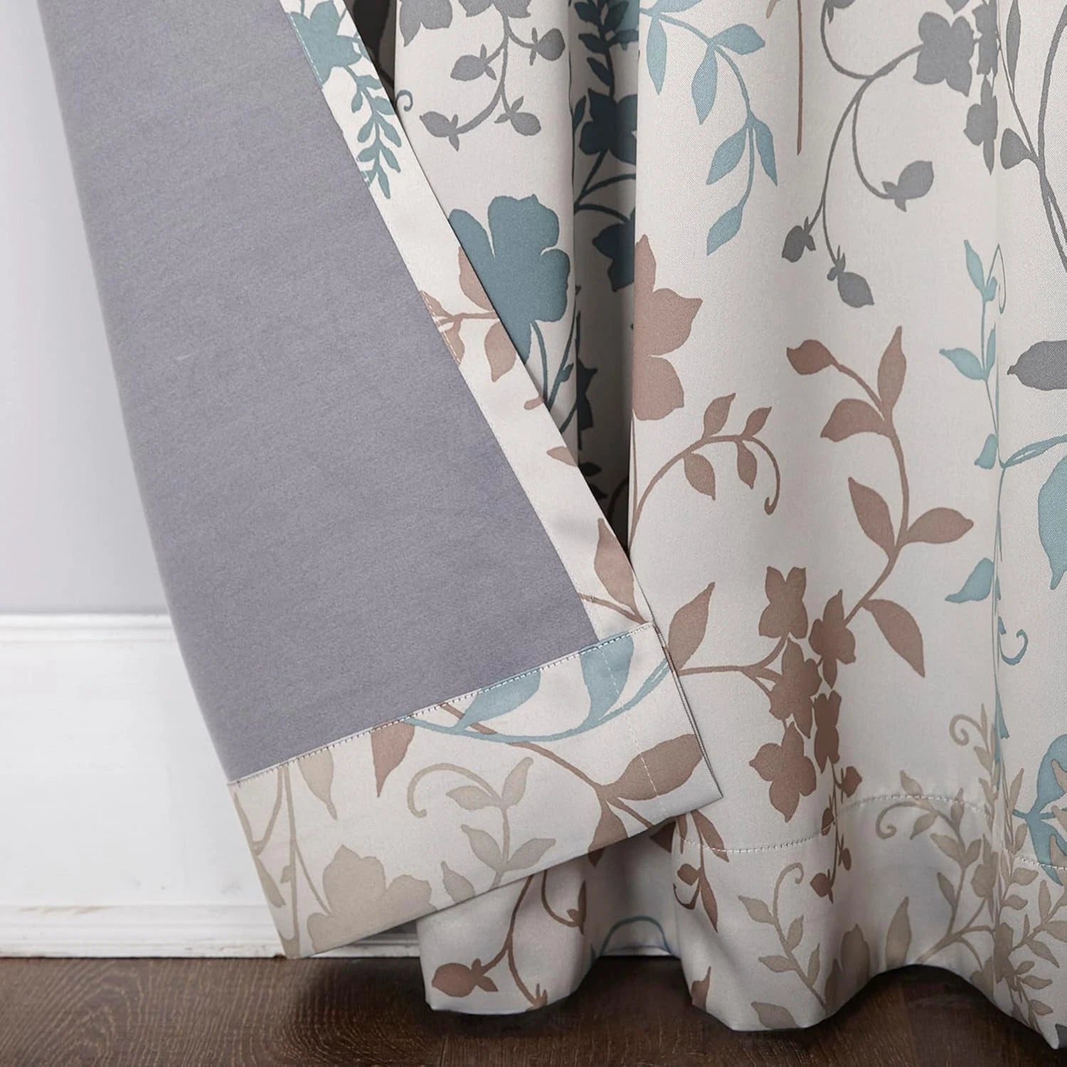 Sun Zero Floral Print Energy Efficient Rod Pocket