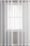 Textile 2 Piece Window Sheer Curtains Grommet Panels | Any Linen