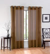 Textile 2 Piece Window Sheer Curtains Grommet Panels | Any Linen