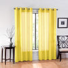 Textile 2 Piece Window Sheer Curtains Grommet Panels - AnyLinen