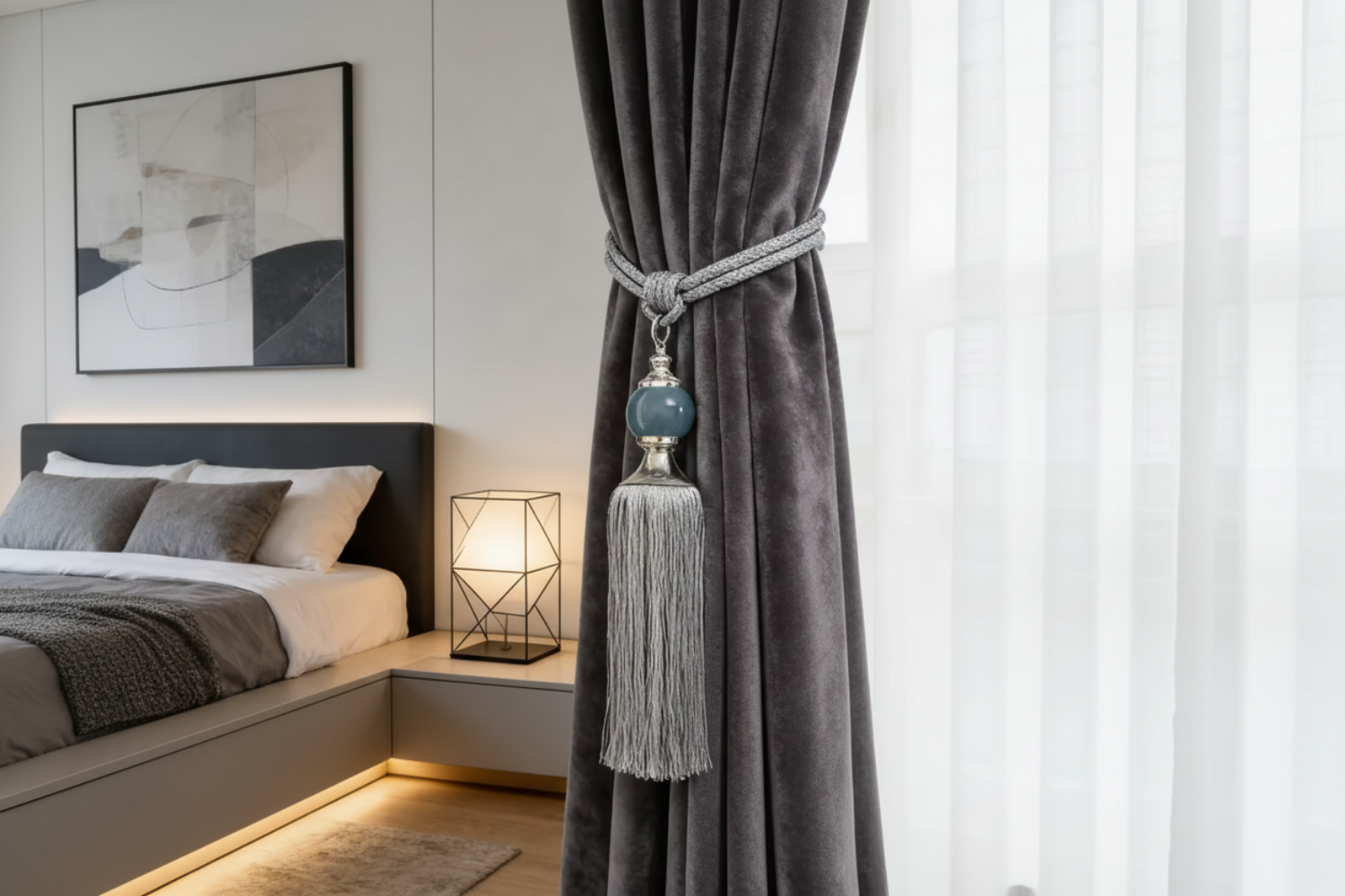 Tie Backs A Decorative Strip for Holding Open Curtain