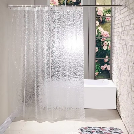 Waterproof 3D Shower Curtain With 12 Hooks - Anna's Linens