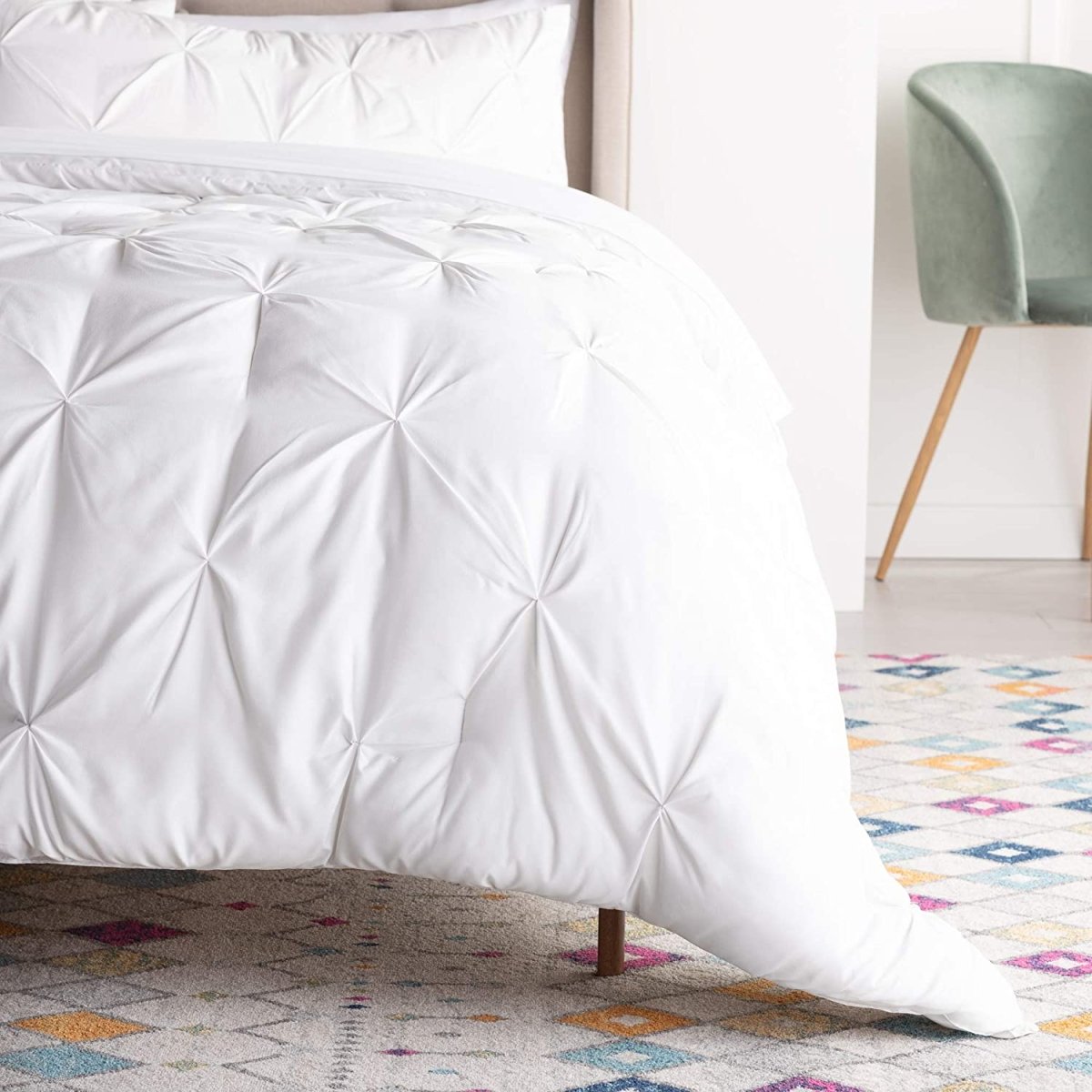 All - Season Quilted Hypoallergenic Plush Microfiber Fill Comforter Duvet Insert - Anna's Linens