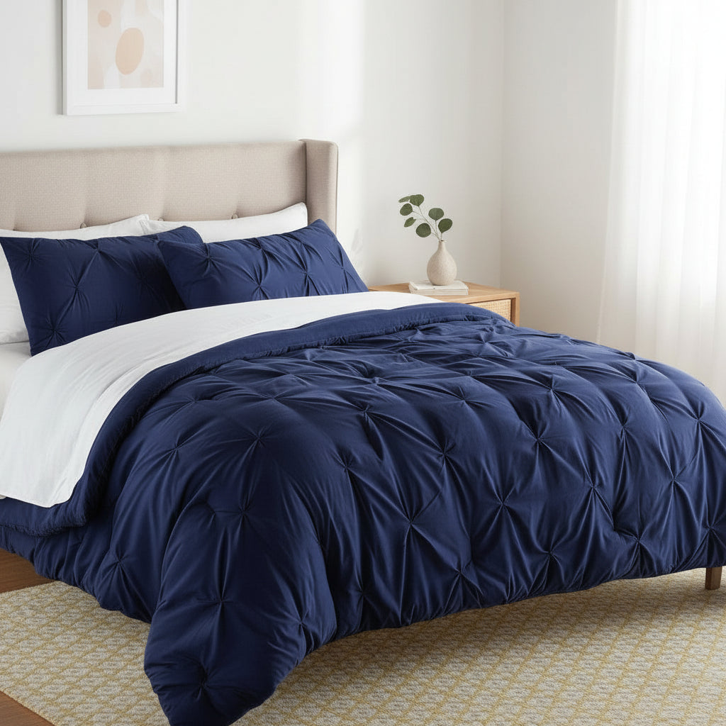 All-Season Quilted Hypoallergenic Plush Microfiber Comforter – Anna's ...