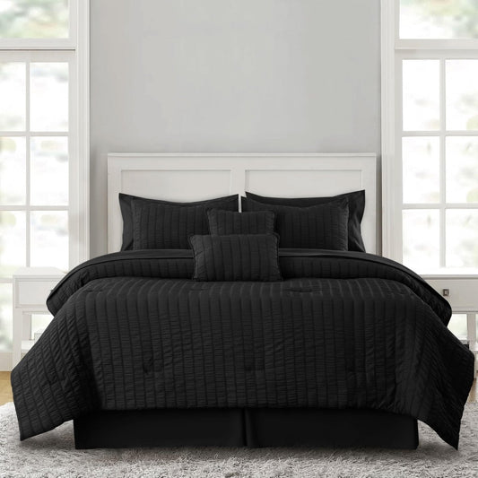 All Seasons Lightweight Bed in a Bag 10 pcs Comforter Bedding Set - Anna's Linens