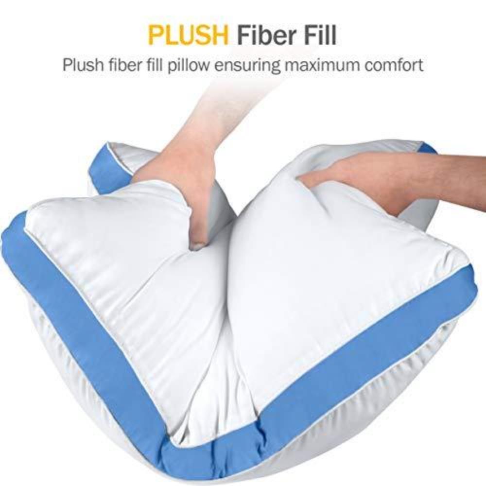 Bedding Gusseted Pillow (2 - Pack) Premium Quality - Side or Back Sleepers - Anna's Linens