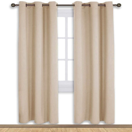 Blackout Window Treatment Thermal Insulated Grommet Drapery Panels - Anna's Linens